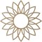 Ekena Millwork Daisy Wood Fretwork Pierced Ceiling Medallion, Hickory, 34"OD x 11 7/8"ID x 1/4"T CMWP34X34X0250DAHI - alternate 5